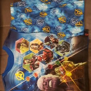 Marvel Avengers pajamas boys size 10 blue